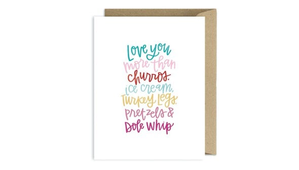 Love You More than Churros Greeting Card gallery