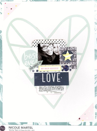 Love nicole martel clique kits american crafts dear lizzy layout