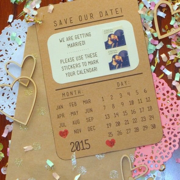 DIY Save-the-Dates with Stickers by justyna gallery