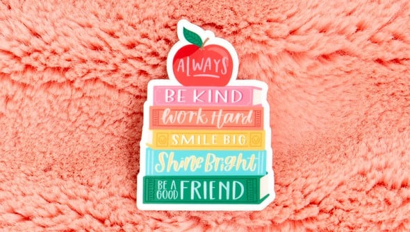 Affirmations Book Stack Decal Sticker gallery