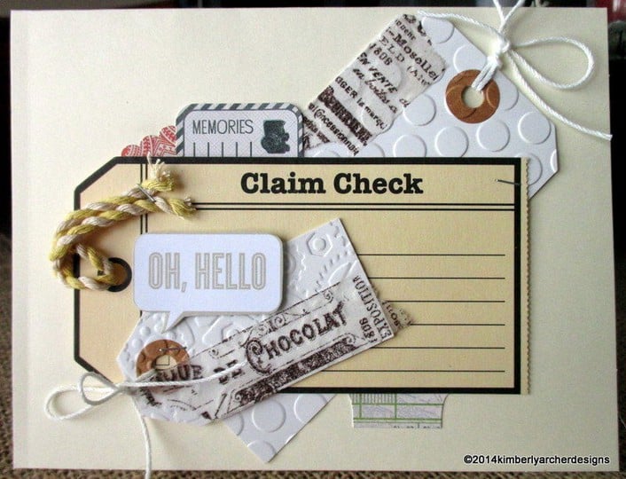 Oh hello claim check card