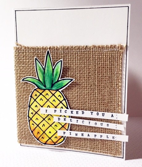 Delicious pineapple card
