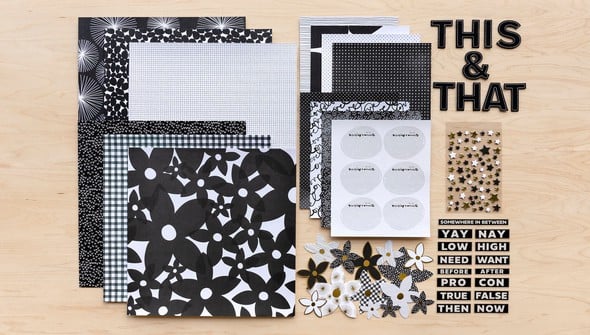 Scrapbook Kit - Black & White gallery