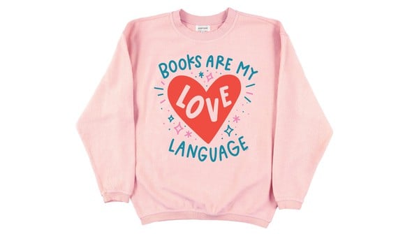 Books Are My Love Language - Pippi Corded Sweatshirt - Blush gallery