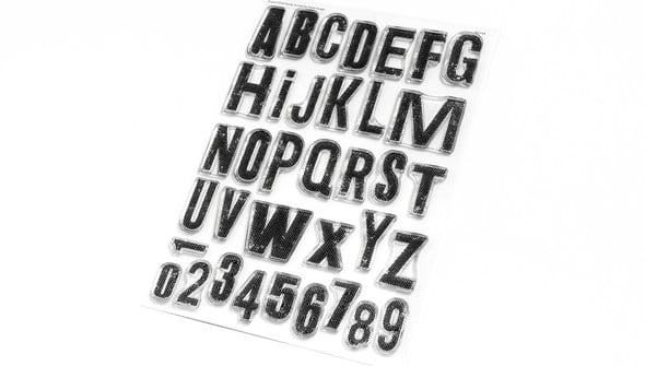 Stamp Set : 6×8 Textured Alphabet gallery