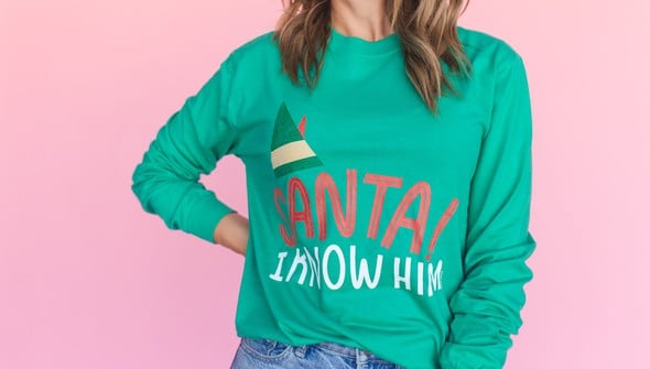 Santa! I Know Him - Pippi Long-Sleeve Tee - Evergreen gallery