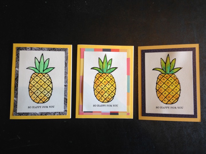 So Happy For You Pineapple Card
