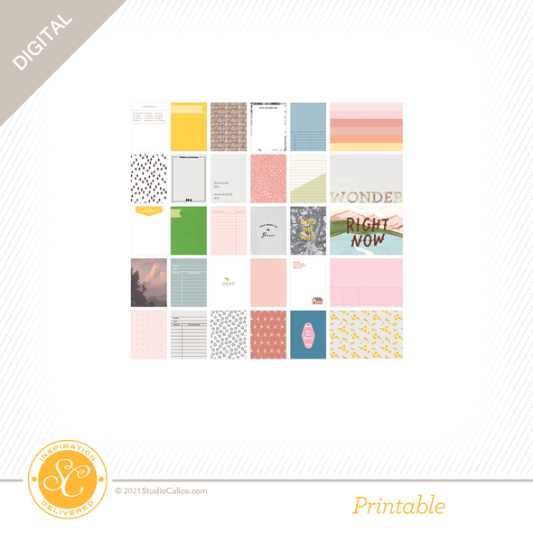 Stay Wonderful Digital Printable Journal Cards gallery