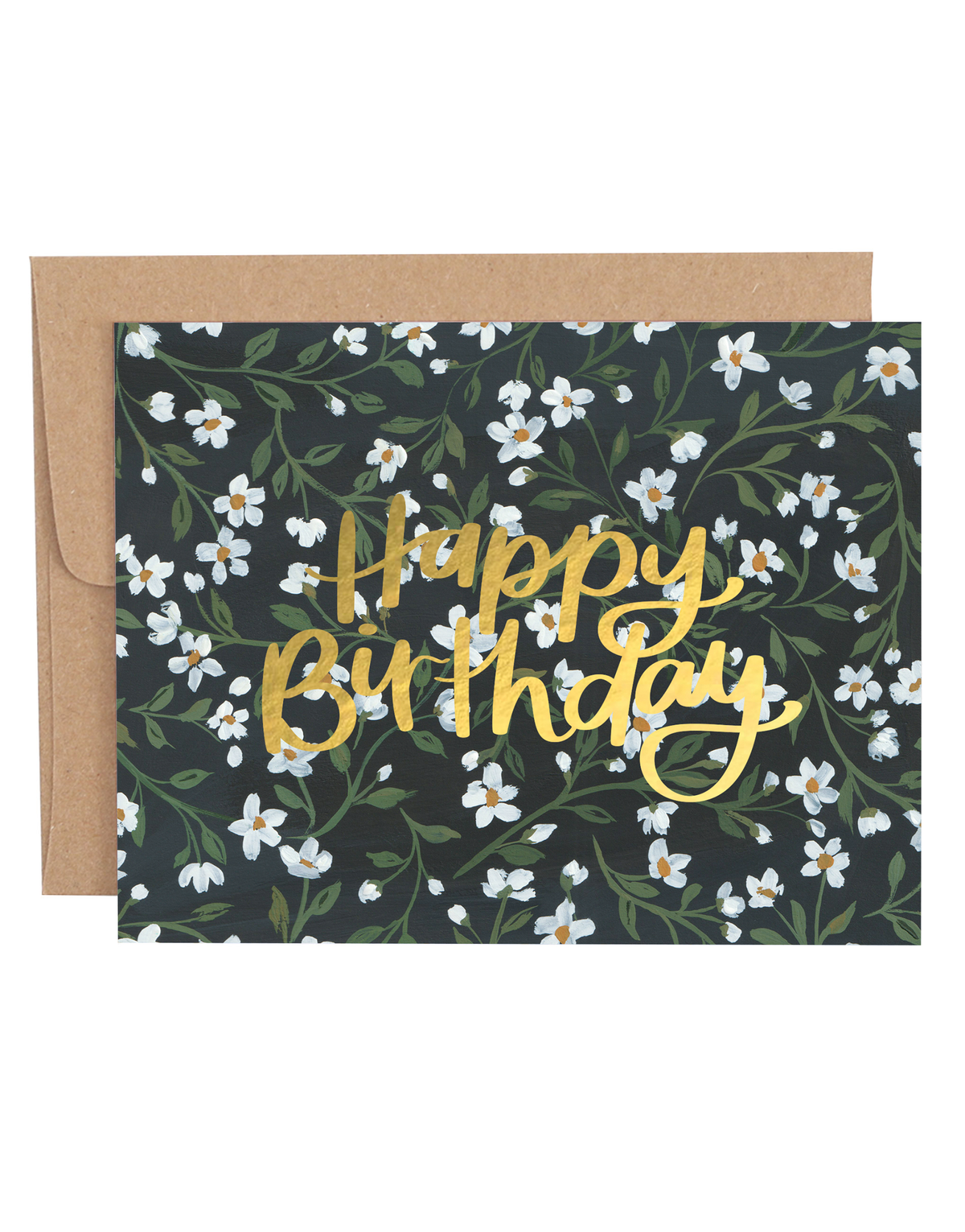 Vintage Floral Birthday Greeting Card item