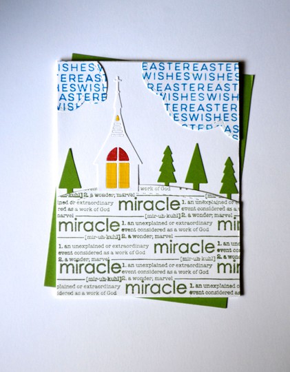 Easter wishes miracle card original