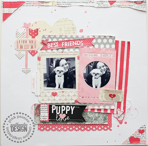 Puppy Love--Pink Paislee CT