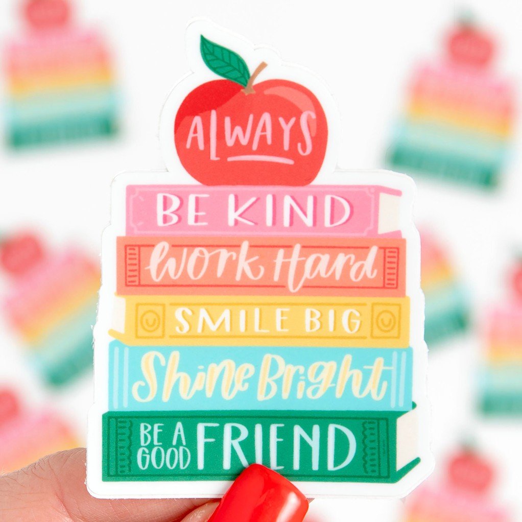 Affirmations Book Stack Decal Sticker item