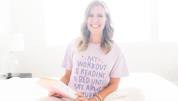 My Workout Is Reading - Pippi Tee - Lilac gallery