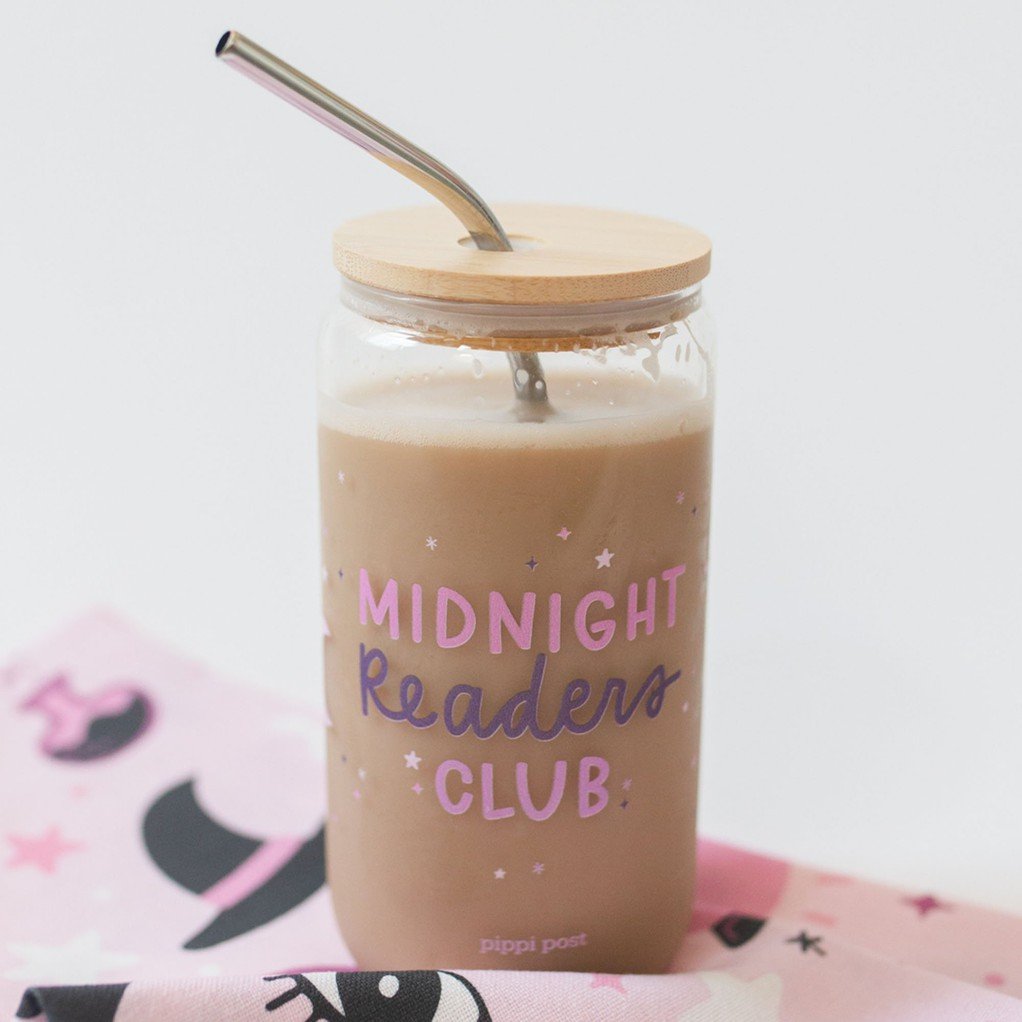 Midnight Readers Club Glass Can item