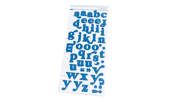 Simply The Best 3x8 Alphabet Sticker Sheet - Blue gallery