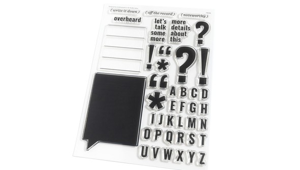 Stamp Set : 6×8 Let's Talk by Goldenwood Co gallery