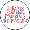 Libraries Are The Mainstays Of Democracy Large Ceramic Mug