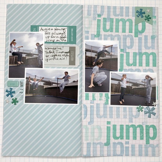Travelers notebook scrapbook layout jump 01 original
