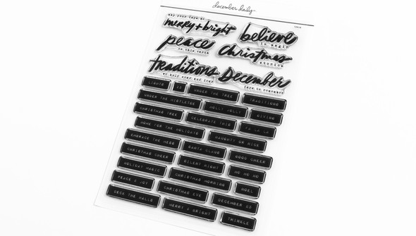 Blocked Holiday Phrases 6x8 Stamp Set gallery
