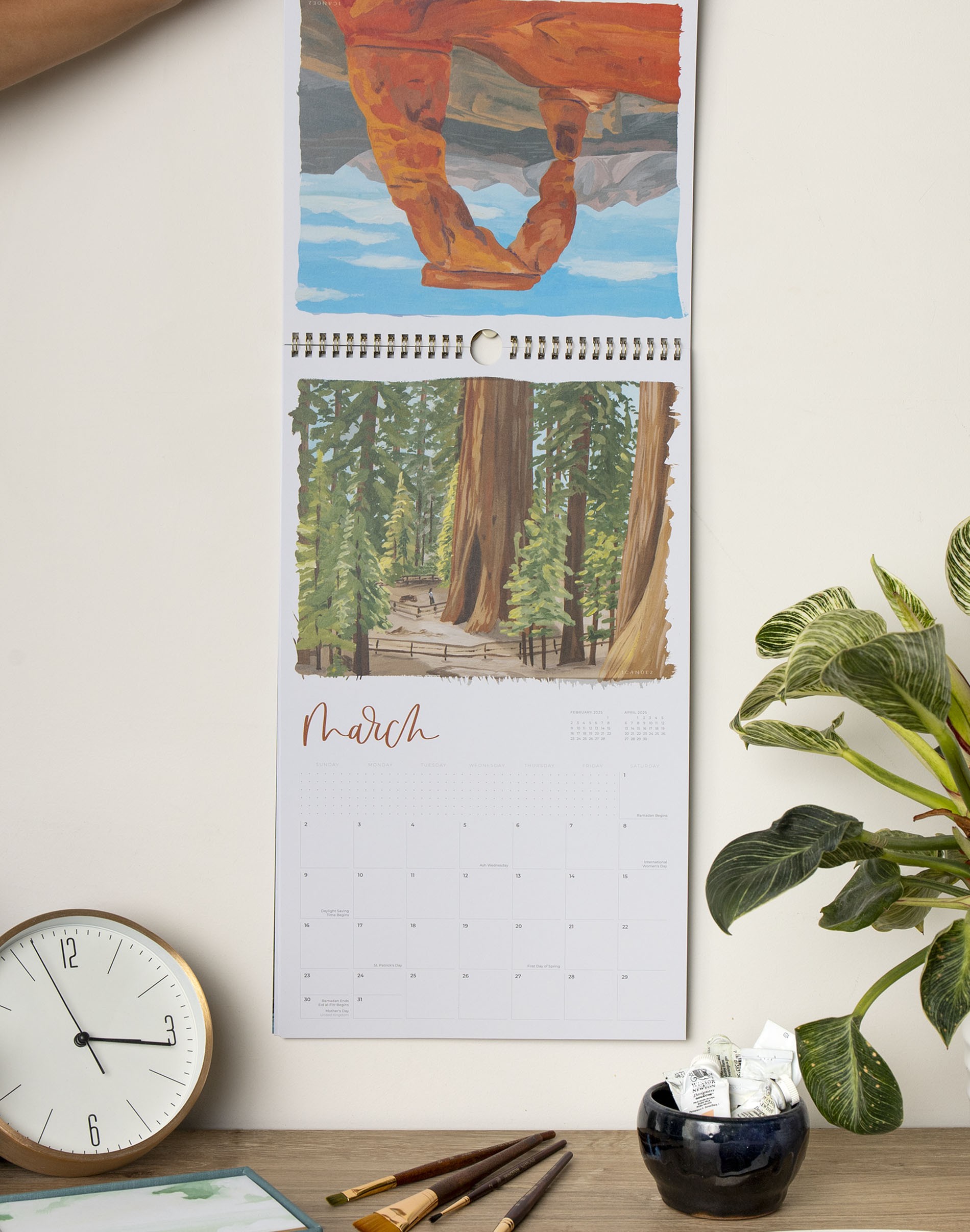 2025 National Parks Wall Calendar 1canoe2