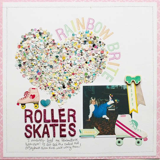 Rainbow Brite Roller Skates
