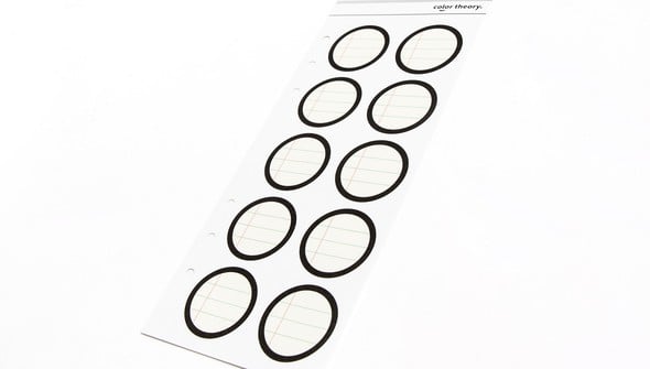 Color Theory Circle Ledger Label Stickers - Inky Black gallery