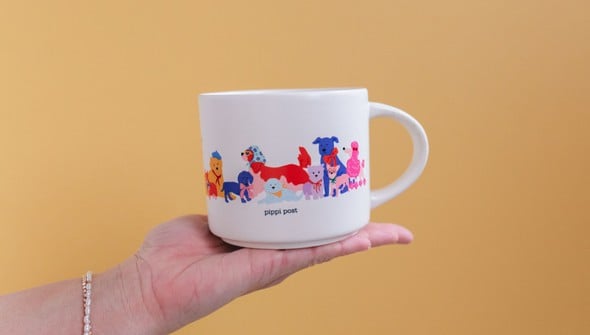 Dapper Dogs Large Ceramic Mug gallery