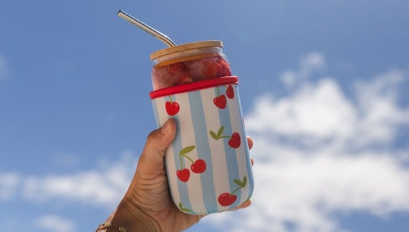 Cherry Striped Drink Sleeve gallery