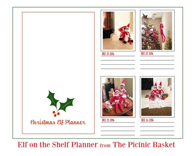 Elf on the Shelf planner