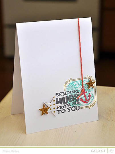 Sending hugs card (card kit   north star add on)