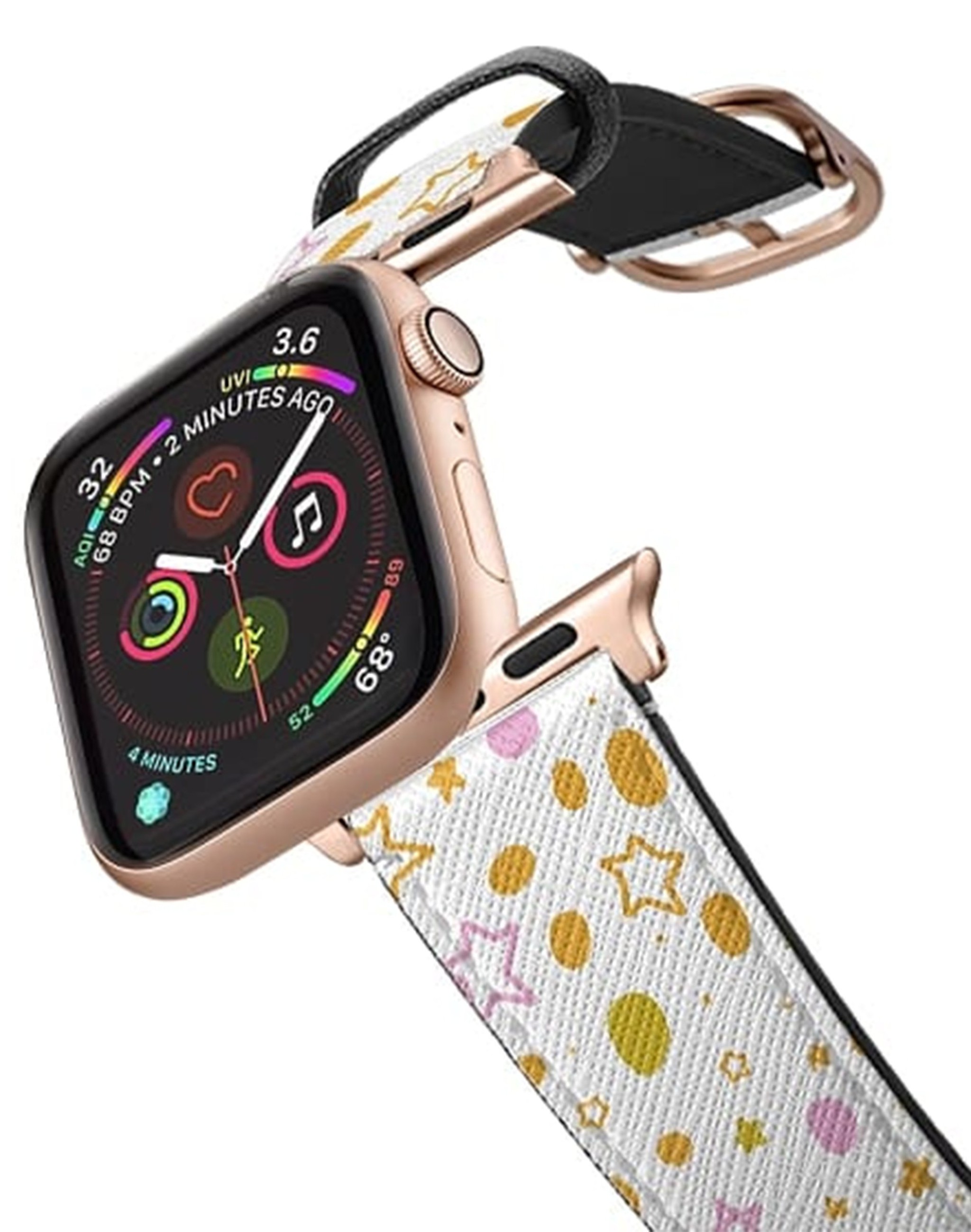 Pink & Orange Star Dots Apple Watch Band by - Callie