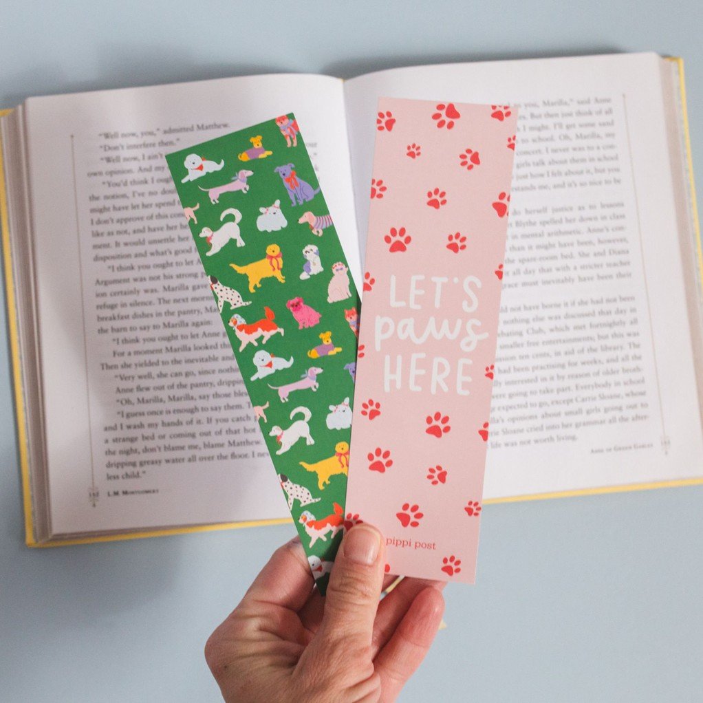Let's Paws Here Dogs Bookmark Set item