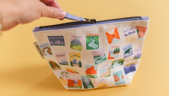 National Parks Stamps Canvas Pouch  gallery