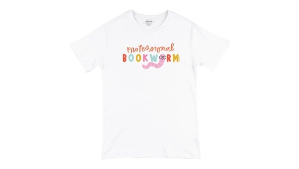 Professional Bookworm - Pippi Tee - White gallery