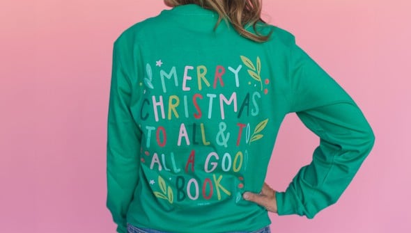 To All A Good Book - Pippi Long-Sleeve Tee - Evergreen gallery