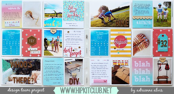 Project Life Weeks 31 & 32 *Hip Kit Club* by adriennealvis gallery