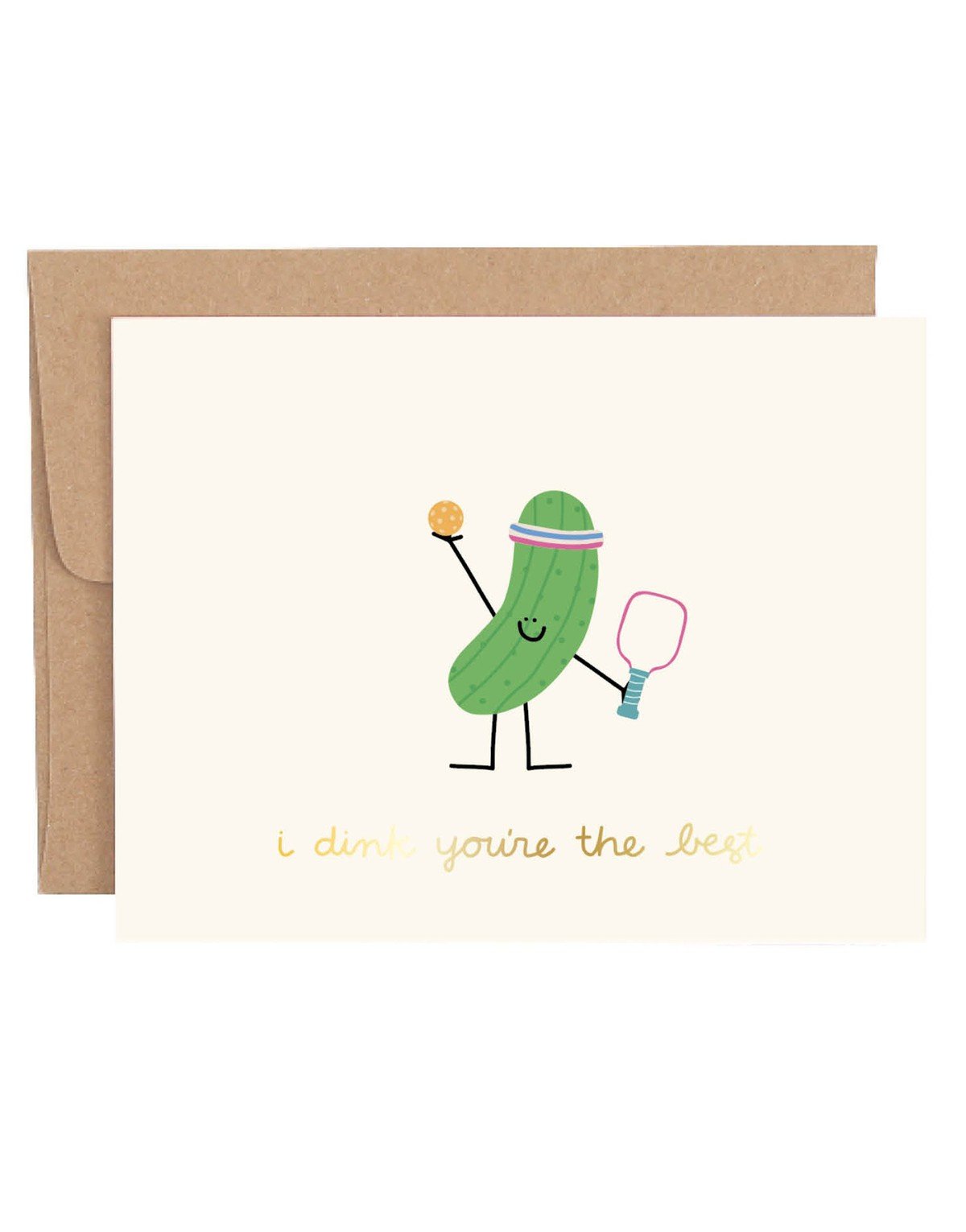 I Dink You're the Best Pickleball Greeting Card item