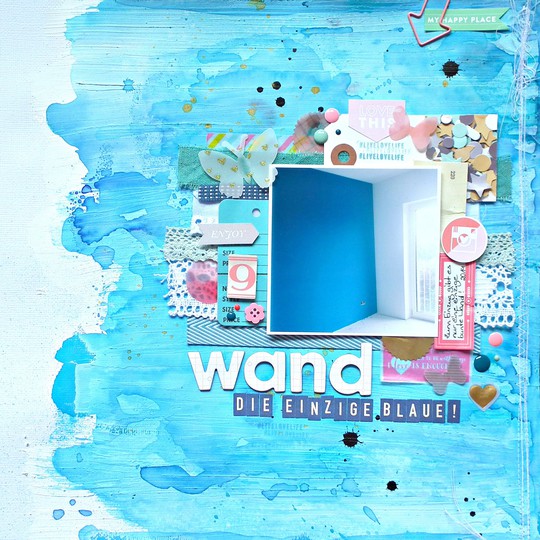Wand - die einzige blaue! (Wall - the only one in blue!)