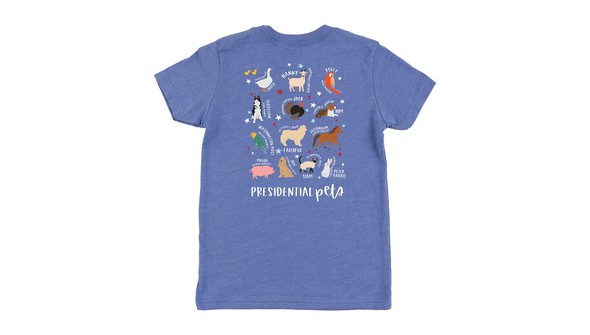 Presidential Pets Tee - Toddler/Youth - Heather Columbia Blue gallery