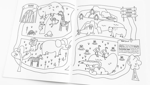 Imaginary Maps Coloring Book, 4 of 4