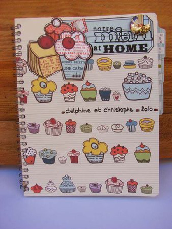 Studio calico stamps on recipes'album by Cortaline gallery