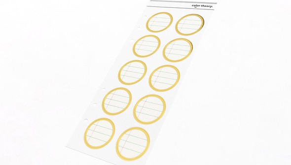 Color Theory Circle Ledger Label Stickers - 24K gallery