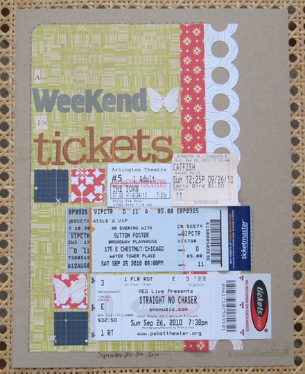 A weekend in tickets