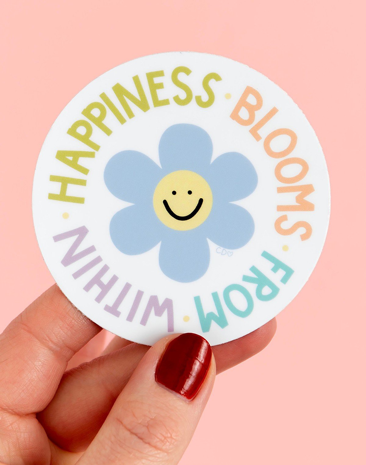 Happiness Blooms From Within Decal Sticker item