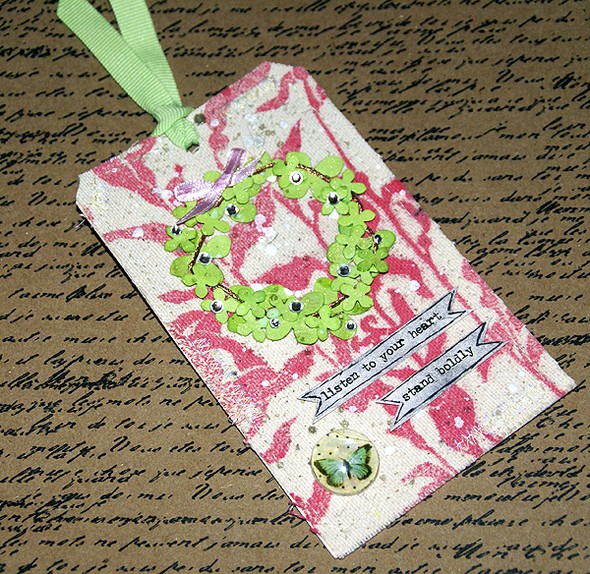 Mixed media tag by Saneli gallery