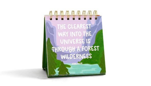 52 Weeks Of Outdoorsy Quotes Flip Desk Calendar gallery