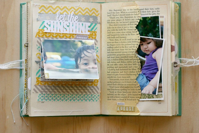 Happy Little Moments Book- august page