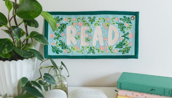 Read Embroidered Canvas Banner gallery