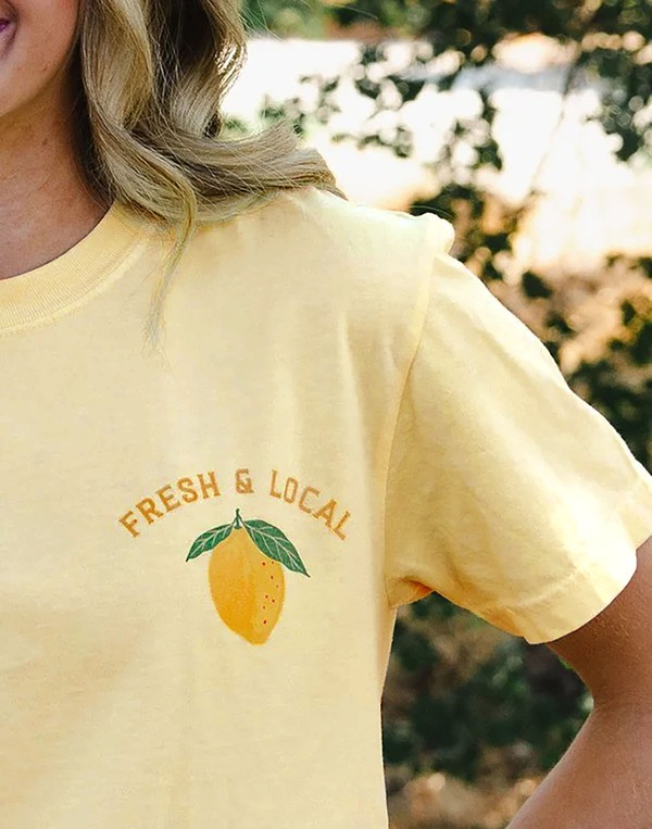 Lemon Farmers Market Tee - Butter, 6 of 6