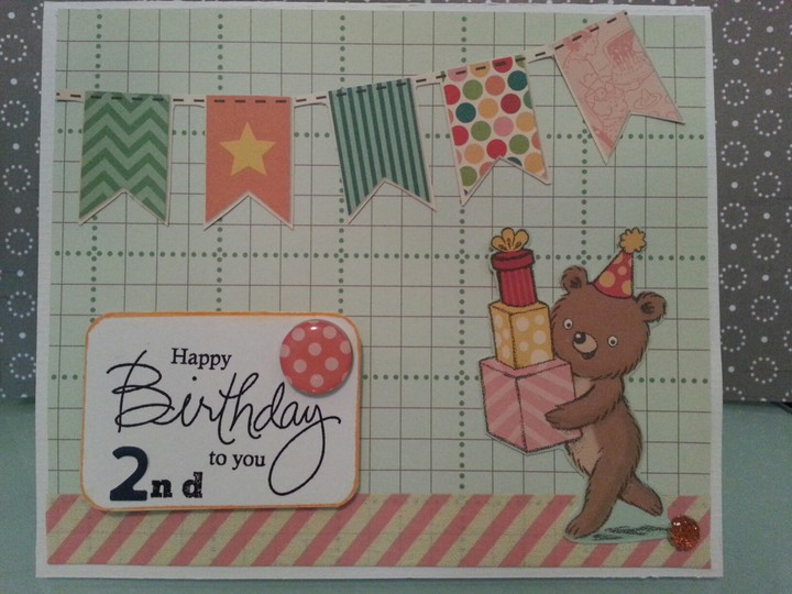 Happy 2nd Birthday card